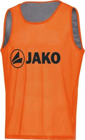 Манишка двусторонняя Jako REVERSE неоново-оранжево-серая 2618-19