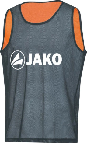 Манишка двусторонняя Jako REVERSE неоново-оранжево-серая 2618-19