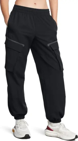 Спортивные штаны женские Under Armour UNSTOPPABLE CARGO черные 1386481-001