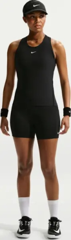 Шорты для тенниса женские Nike COURT DRI-FIT WITH POCKETS черные FZ6677-010