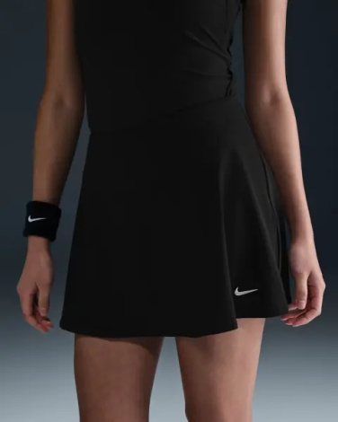 Юбка для тенниса женская Nike VICTORY DRI-FIT FLOUNCY черная FD6528-010