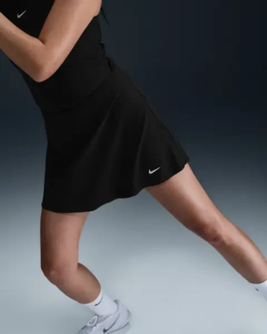 Юбка для тенниса женская Nike VICTORY DRI-FIT FLOUNCY черная FD6528-010