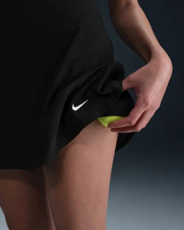 Юбка для тенниса женская Nike VICTORY DRI-FIT FLOUNCY черная FD6528-010