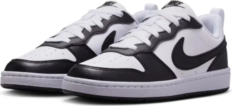 Кроссовки подростковые Nike COURT BOROUGH LOW RECRAFT (GS) бело-черные DV5456-131