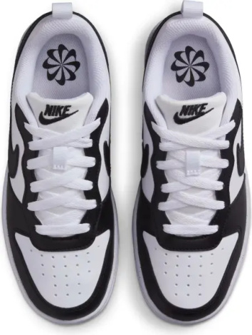 Кроссовки подростковые Nike COURT BOROUGH LOW RECRAFT (GS) бело-черные DV5456-131