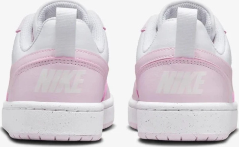 Кроссовки детские Nike COURT BOROUGH LOW RECRAFT (GS) бело-розовые DV5456-105