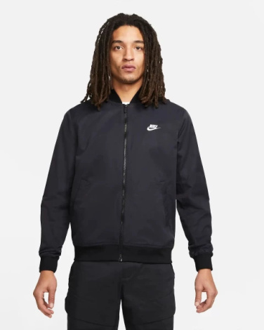 Куртка Nike M NK CLUB WVN UL BOMBR JKT чорна DM6821-010