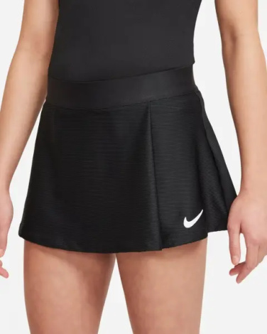 Юбка для тенниса подростковая Nike COURT DRI-FIT VICTORY черная CV7575-010