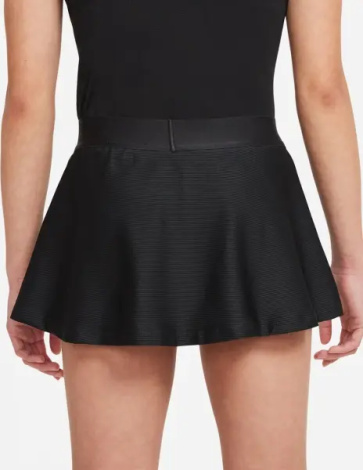 Юбка для тенниса подростковая Nike COURT DRI-FIT VICTORY черная CV7575-010
