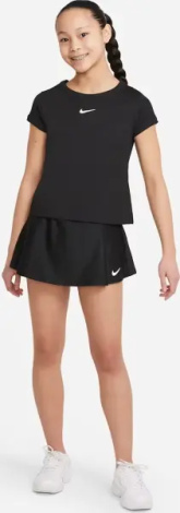 Юбка для тенниса подростковая Nike COURT DRI-FIT VICTORY черная CV7575-010