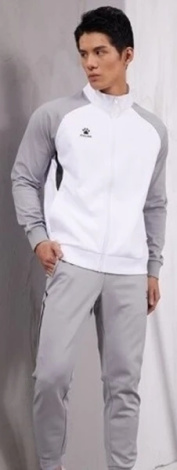 Олимпийка (мастерка) Kelme бело-серая 8261WT1017.9100