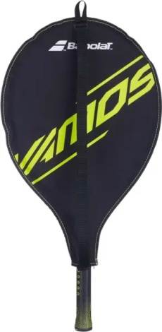 Ракетка для тенісу дитяча Babolat CARLITOS JR 23 CV темно-сіро-лимонна 140523-100