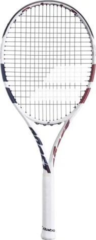 Ракетка для тенниса Babolat BOOST DRIVE WHITE STRUNG бело-темно-сине-бордовая 121265-100