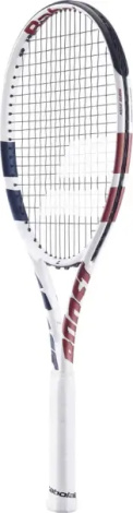 Ракетка для тенниса Babolat BOOST DRIVE WHITE STRUNG бело-темно-сине-бордовая 121265-100