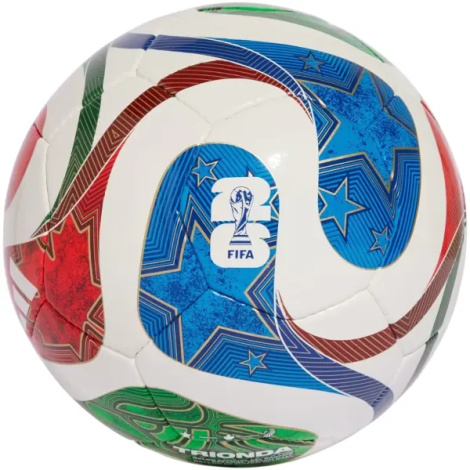 Футзальный мяч Adidas FIFA WORLD CUP 26™ TRIONDA PRO SALA бело-красно-зелено-синий Размер 4 JD8033