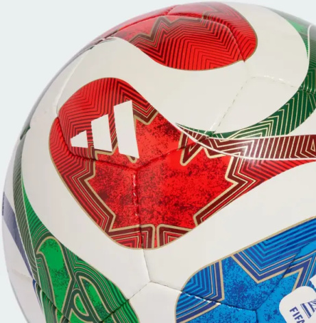 Футзальный мяч Adidas FIFA WORLD CUP 26™ TRIONDA PRO SALA бело-красно-зелено-синий Размер 4 JD8033
