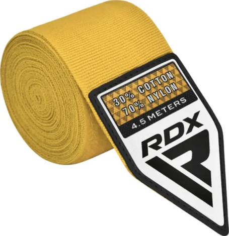 Бинти боксерські RDX HAND WRAPS жовті (4.5 м) HWX-RY+