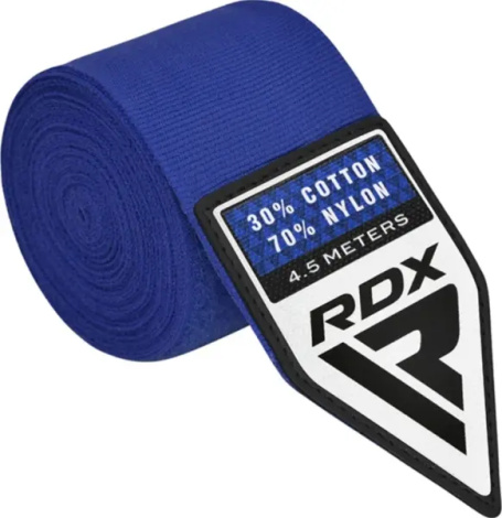 Бинти боксерські RDX HAND WRAPS сині (4.5 м) HWX-RU+