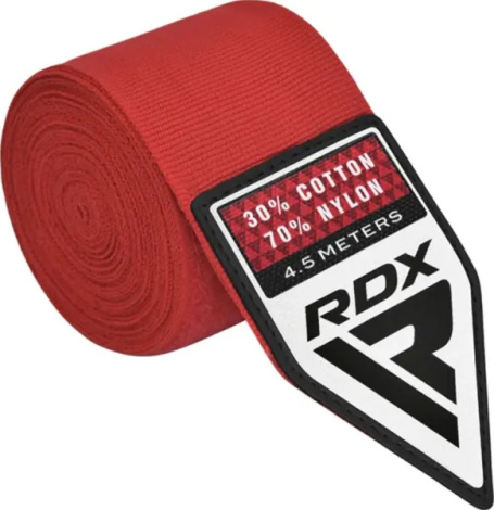 Бинти боксерські RDX HAND WRAPS червоні (4.5 м) HWX-RR+