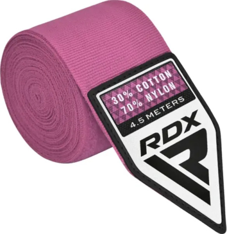 Бинти боксерські RDX HAND WRAPS рожеві (4.5 м) HWX-RP+