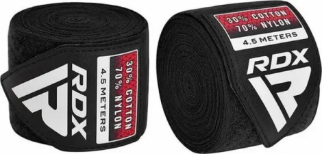 Бинти боксерські RDX HAND WRAPS червоні, чорні, сині (3 пари по 4.5 м) HWC-RBU+