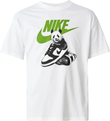 Футболка Nike SPORTSWEAR DUNK бело-зеленая HQ9244-100