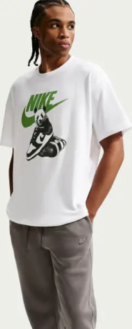 Футболка Nike SPORTSWEAR DUNK бело-зеленая HQ9244-100
