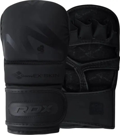 Рукавички MMA RDX GRAPPLING GLOVES SHOOTER T-15 чорні GSR-T15MB