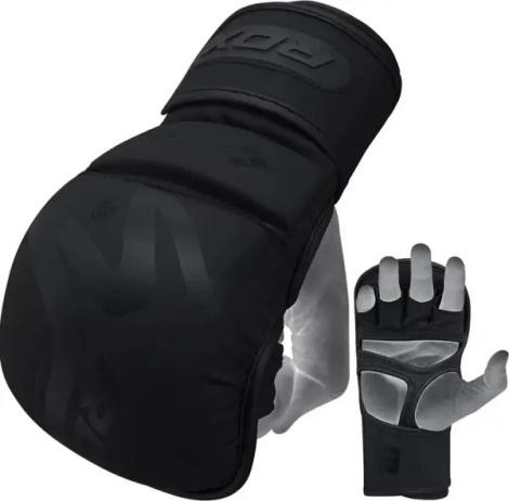 Рукавички MMA RDX GRAPPLING GLOVES SHOOTER T-15 чорні GSR-T15MB