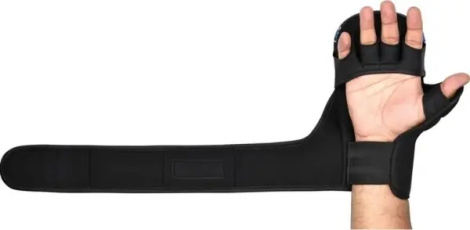 Рукавички MMA RDX GRAPPLING GLOVES SHOOTER NEW AURA F17 чорно-сині GSR-F17BU