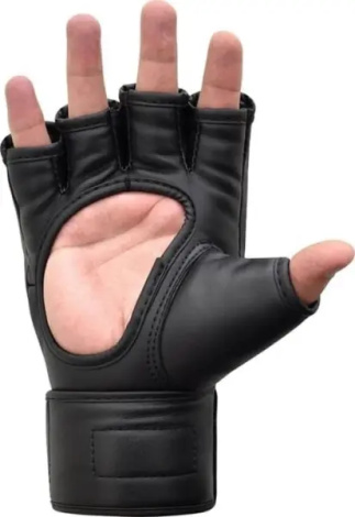 Рукавички MMA RDX GRAPPLING GLOVES NEW MODEL чорно-білі GGR-F12B