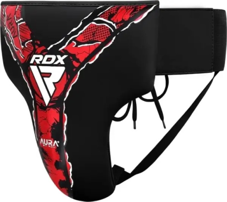 Захист паху RDX GROIN GUARD NEW AURA F17 чорно-червоний GDR-F17BR