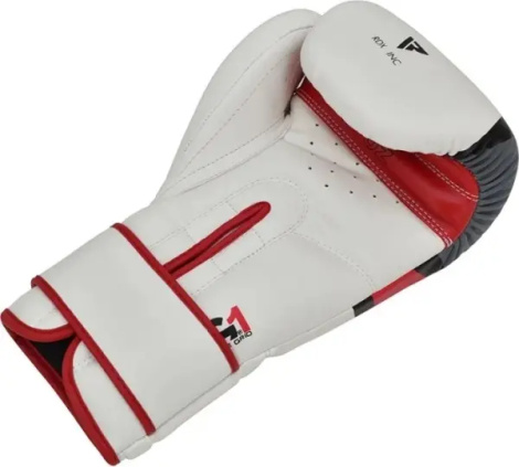 Рукавички боксерські RDX BOXING GLOVES BGR-F7 біло-червоні BGR-F7R