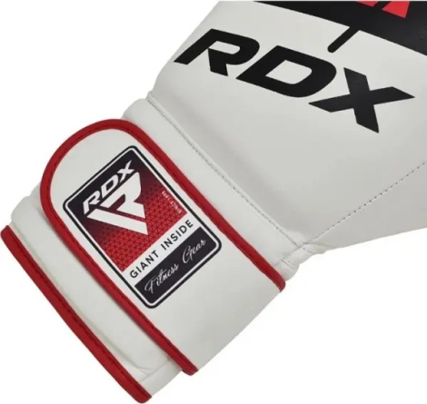 Рукавички боксерські RDX BOXING GLOVES BGR-F7 біло-червоні BGR-F7R
