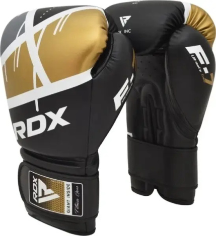 Рукавички боксерські RDX BOXING GLOVES BGR-F7 чорно-золоті BGR-F7BGL