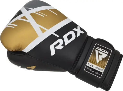 Рукавички боксерські RDX BOXING GLOVES BGR-F7 чорно-золоті BGR-F7BGL