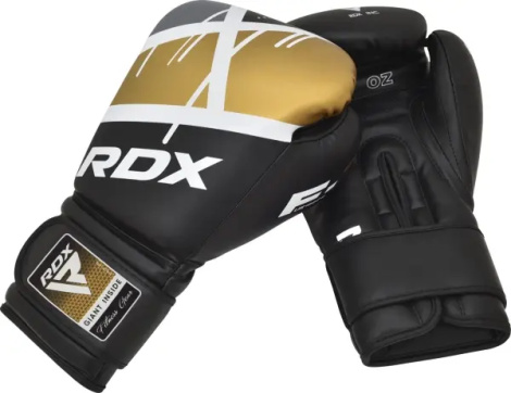 Рукавички боксерські RDX BOXING GLOVES BGR-F7 чорно-золоті BGR-F7BGL