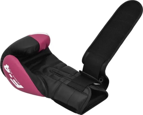 Рукавички боксерські RDX BOXING GLOVES REX F4 рожево-чорні BGR-F4P