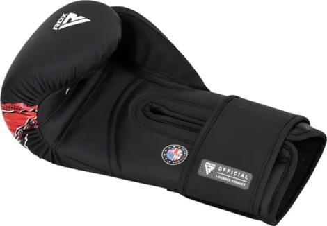Рукавички боксерські RDX BOXING GLOVES NEW AURA F17 чорно-червоні BGR-F17BR