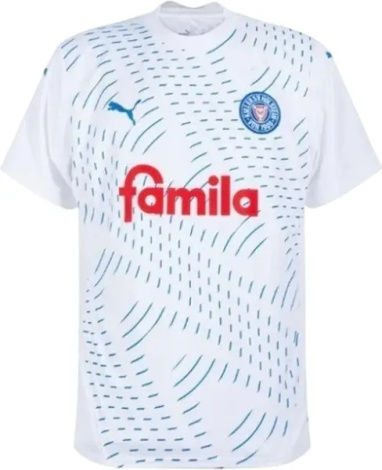 Футболка подростковая Puma HOLSTEIN KIEL (Хольштайн) выездная бело-сине-красная 946320-02