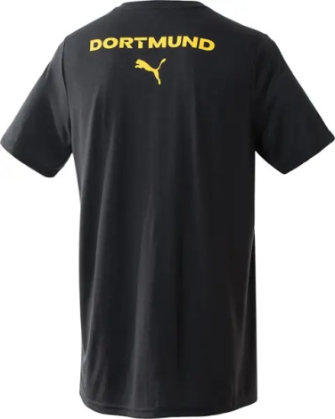 Футболка Puma BVB CASUALS (Боруссия Дортмунд) черно-желтая 777638-08