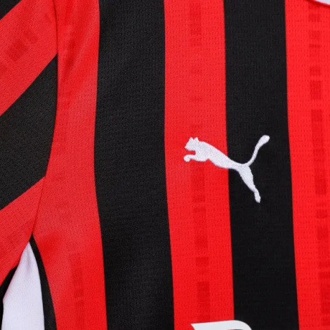 Футболка подростковая Puma AC MILAN 24/25 REPLICA (Милан) домашняя красно-черно-белая 774984-01