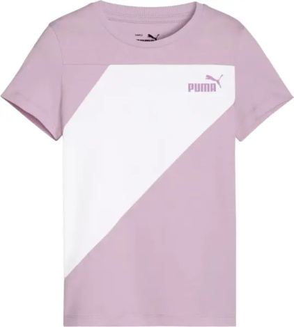 Футболка подростковая Puma POWER сиренево-белая 679359-60