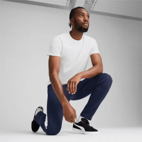 Футболка Puma TEAMEVOSTRIPE бело-серая 659953-04