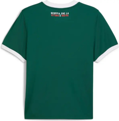 Футболка Puma X PALMEIRAS RINGER (Палмейрас) темно-зелено-белая 629533-43