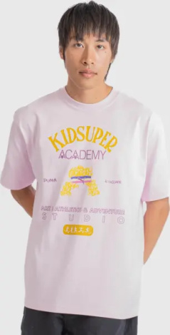 Футболка Puma X KIDSUPER GRAPHIC светло-розовая 626701-71