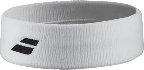 Повязка на голову Babolat LOGO HEADBAND белая 5UB1301-1000