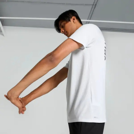 Футболка Puma FIT TRIBLEND GRAPHIC белая 524939-42