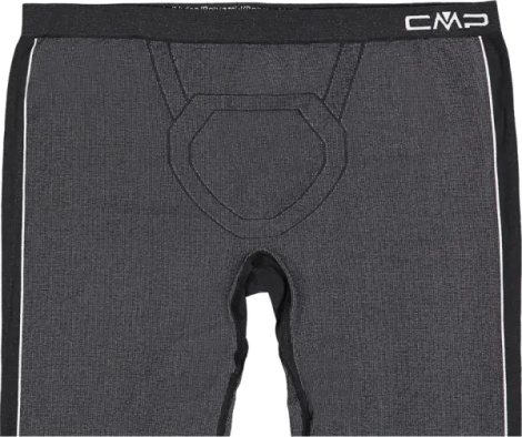 Термобелье штаны CMP MAN SEAMLESS LONG PANT темно-серо-черные 3Y97802-U901