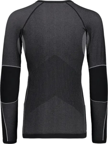 Термобелье футболка с длинным рукавом CMP MAN SEAMLESS SWEAT темно-серо-черная 3Y97800-U901